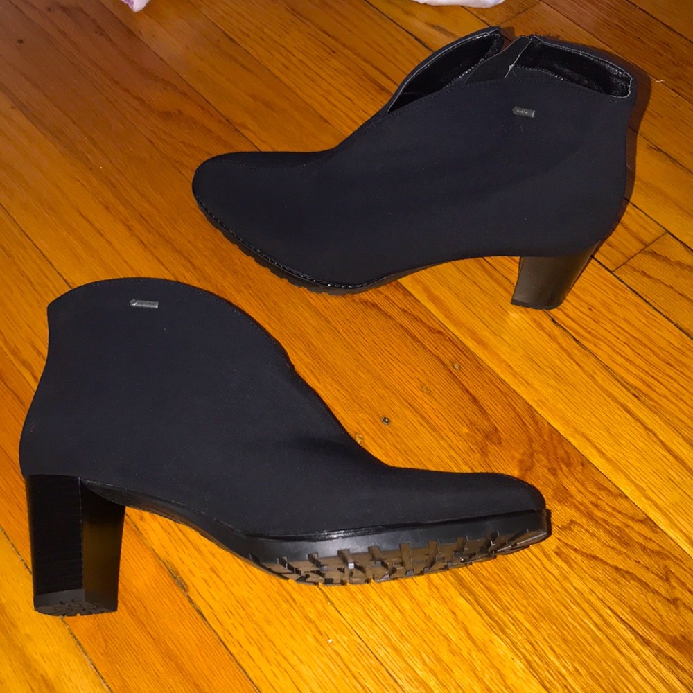 Ara black ankle boots